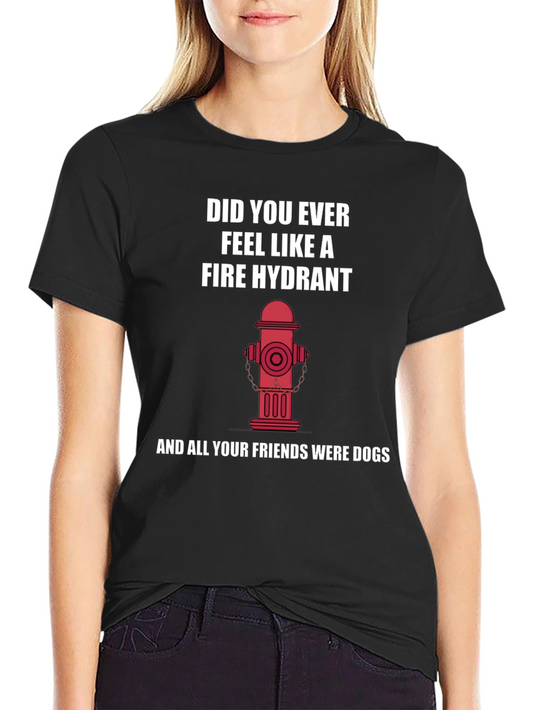 Fire Hydrant Graphic Tee - Funny Novelty Shirt