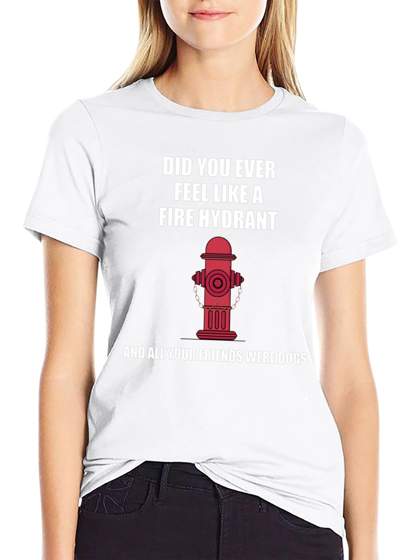 Fire Hydrant Graphic Tee - Funny Novelty Shirt