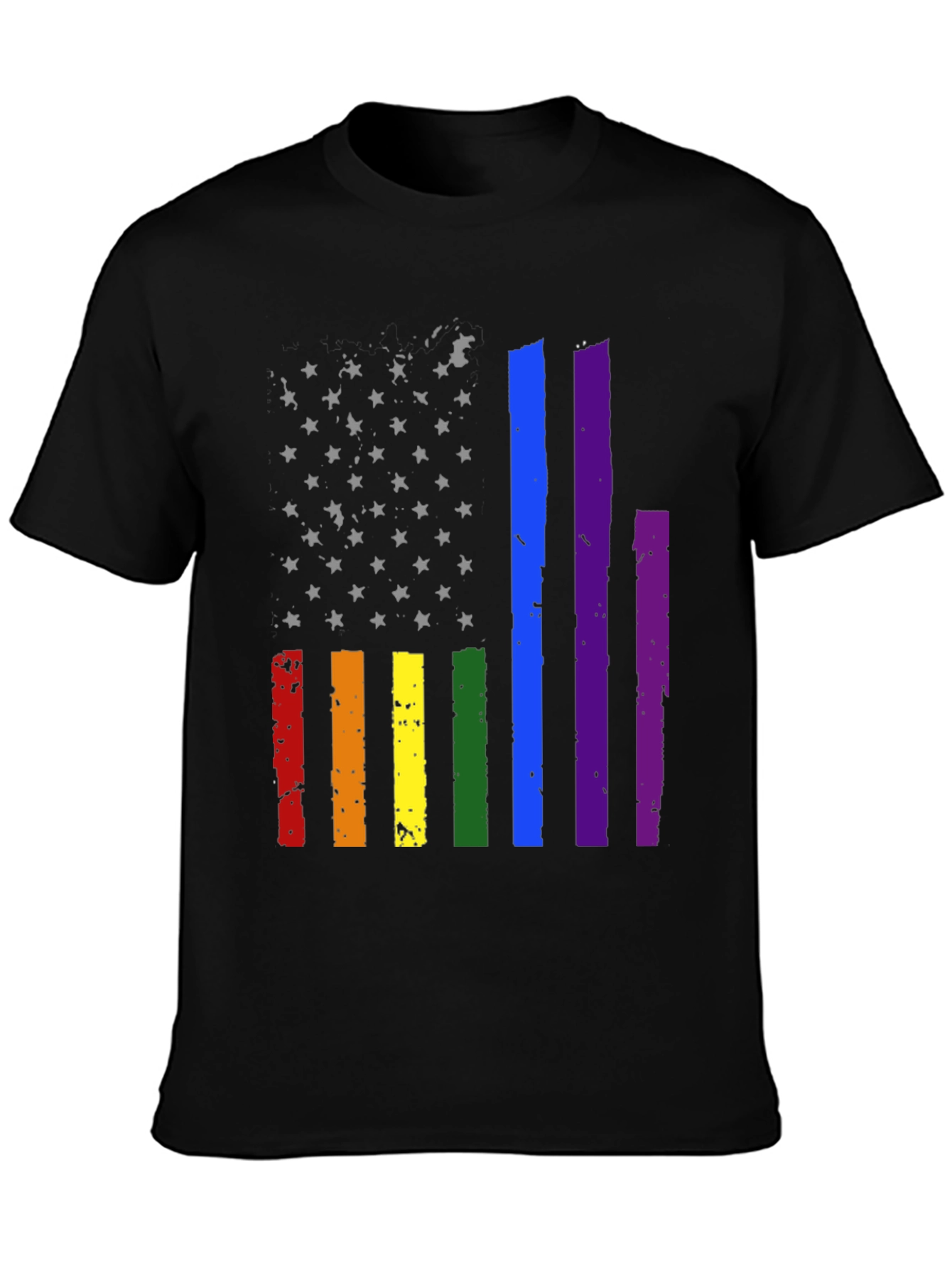 LGBT Pride USA Flag Graphic T-Shirt