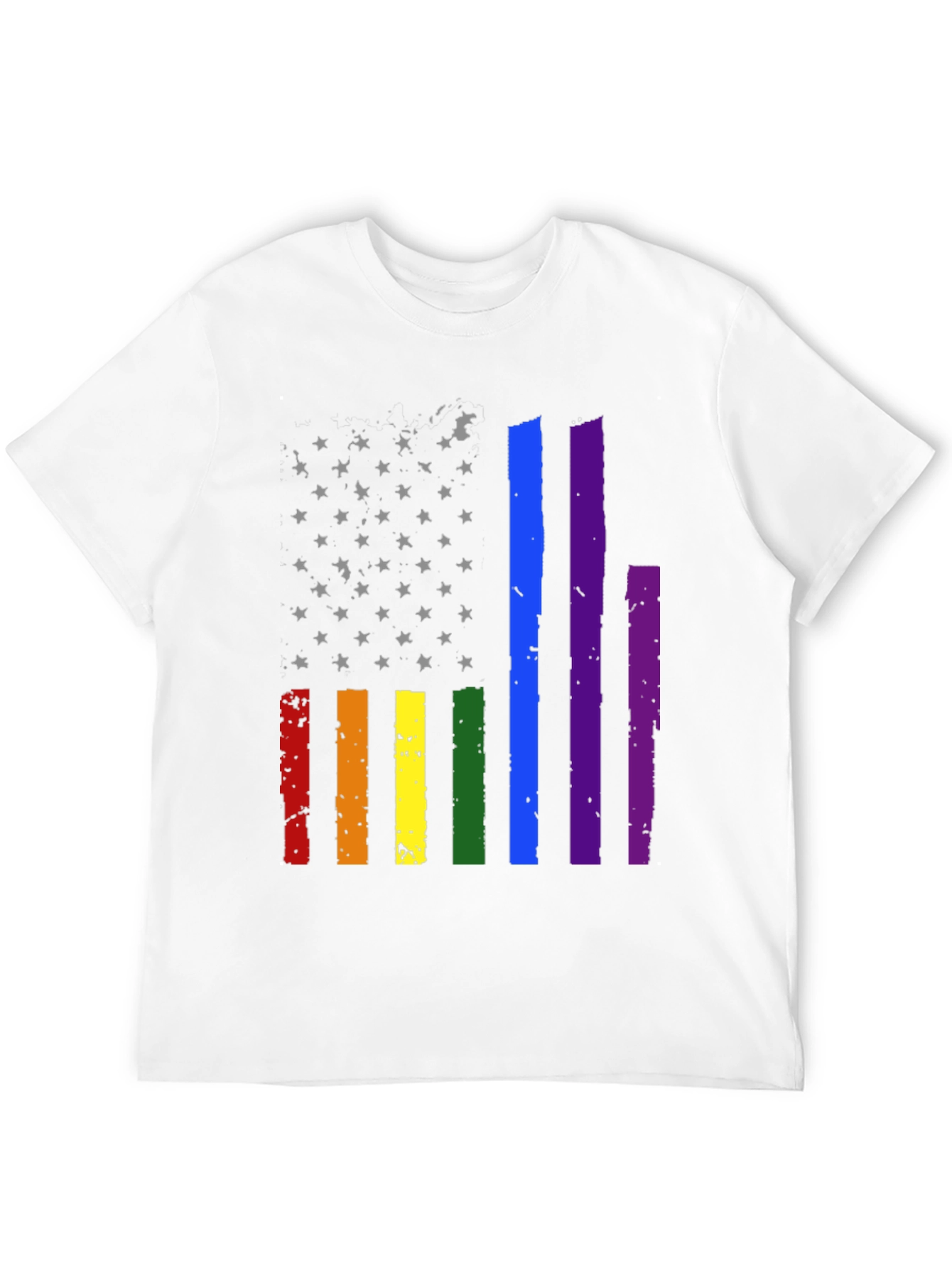 LGBT Pride USA Flag Graphic T-Shirt