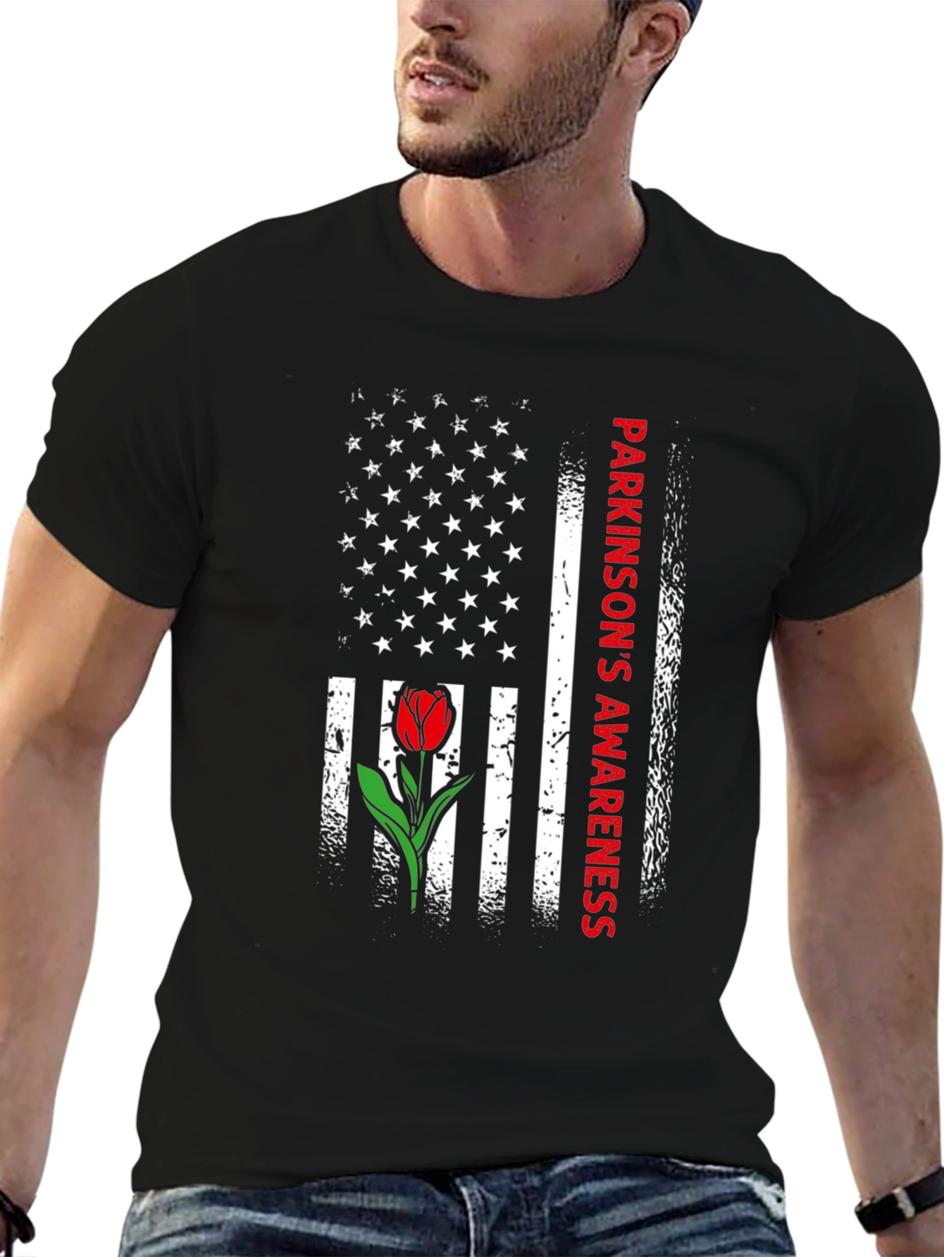 Parkinsons Awareness Flag T-Shirt