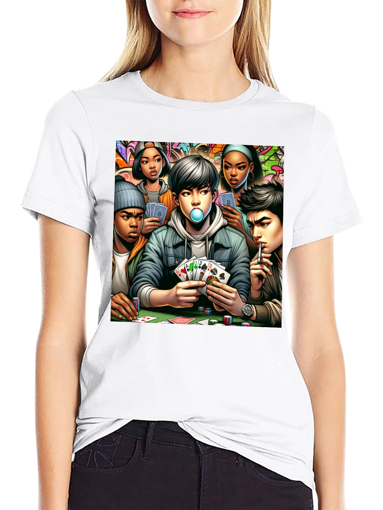 Poker Night T-Shirt: Street Style Graphic Tee