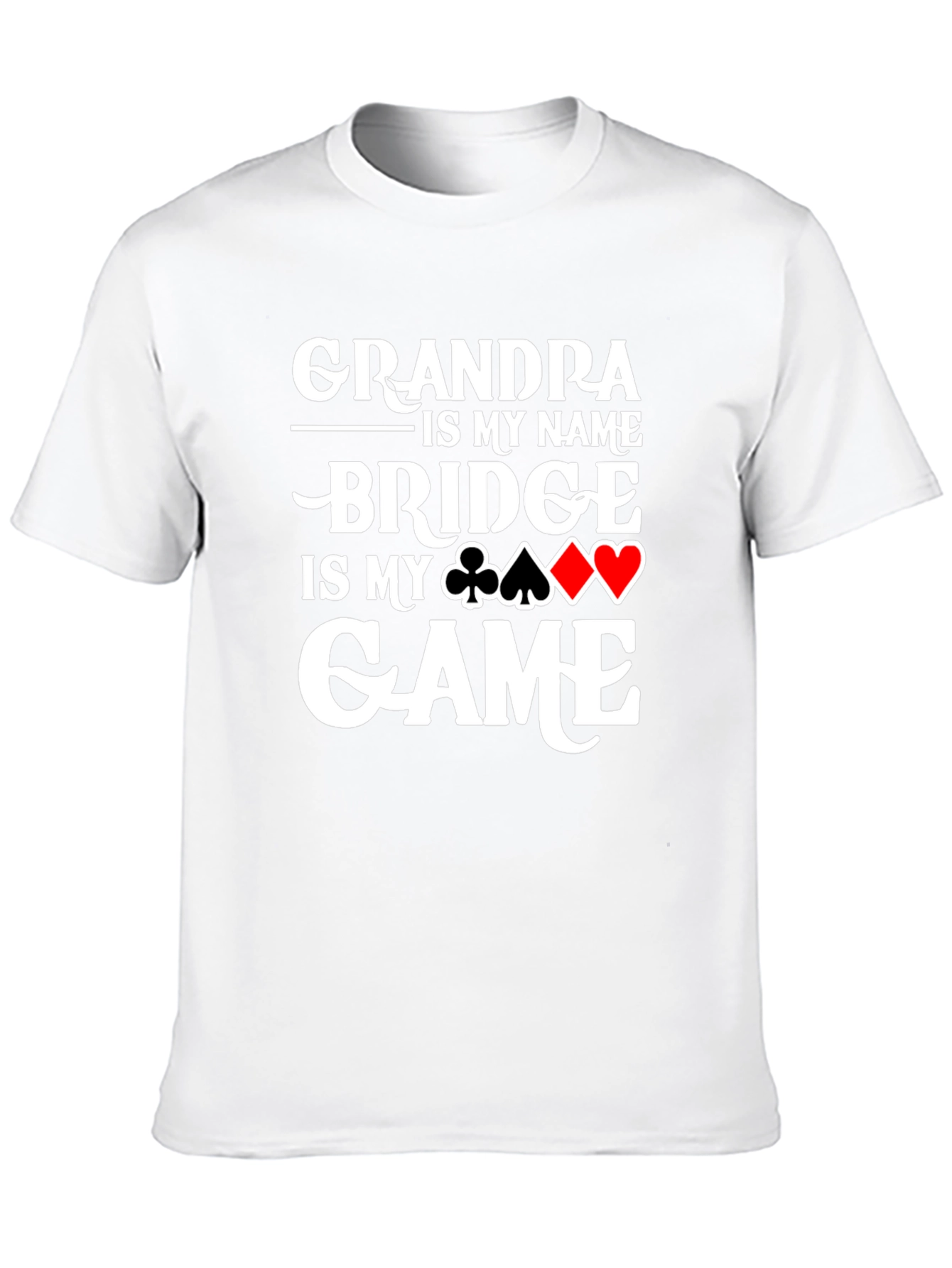 Grandpa Bridge is My Game T-Shirt Card Player Gift