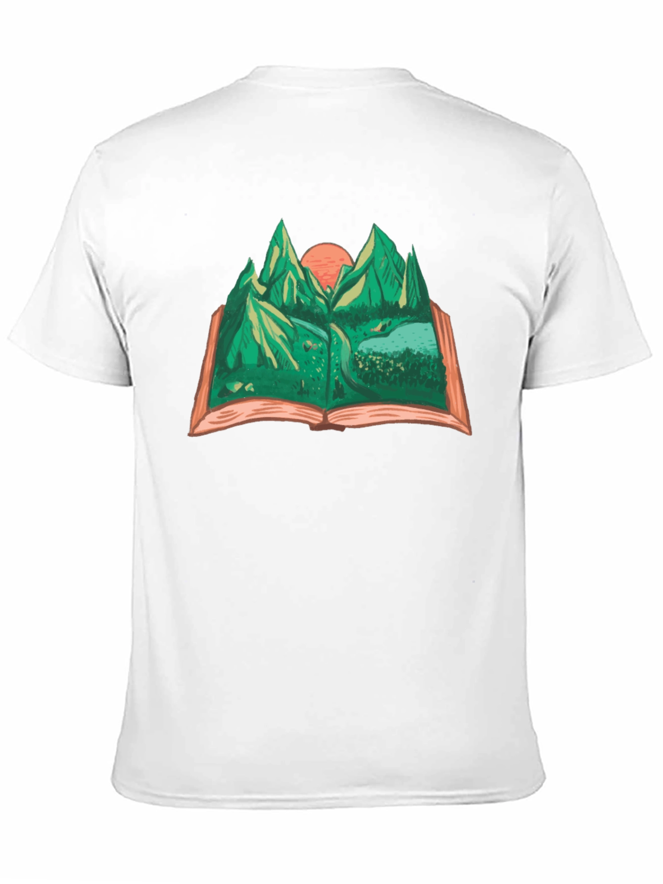 Mountain Landscape Book Graphic Tee