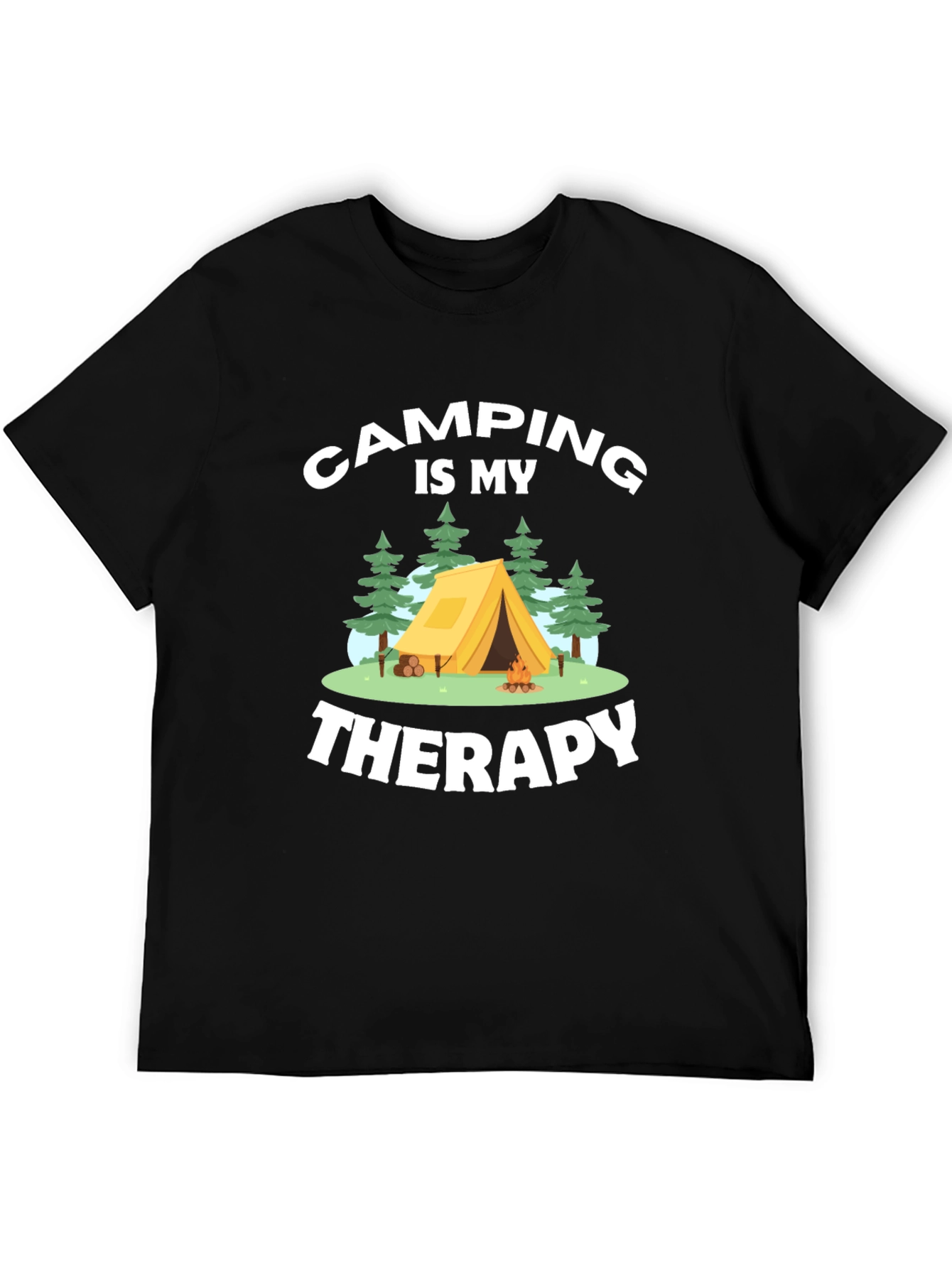 Camping is My Therapy Graphic T-Shirt