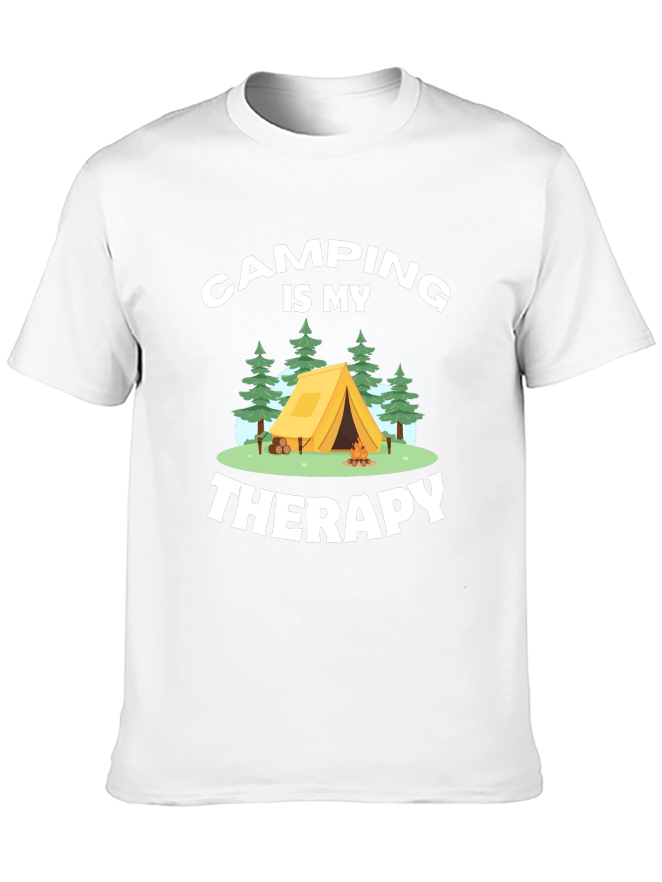 Camping is My Therapy Graphic T-Shirt
