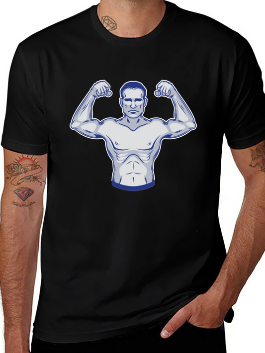 Muscle Man Graphic Tee - Black T-Shirt