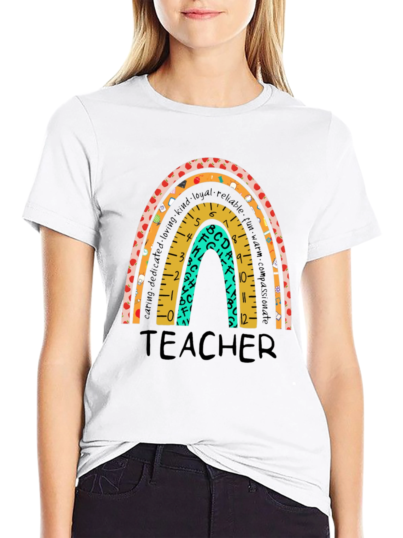 Teacher Rainbow Graphic Tee