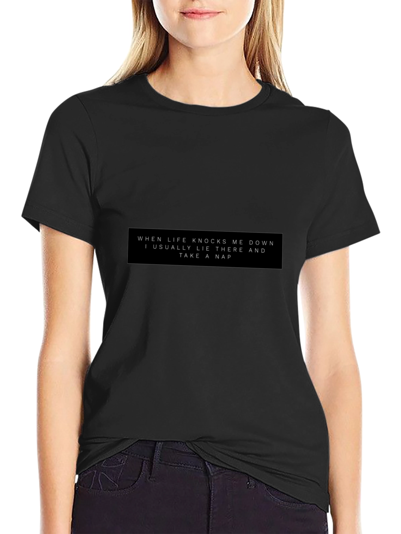 Life Knocks Me Down Nap T-Shirt