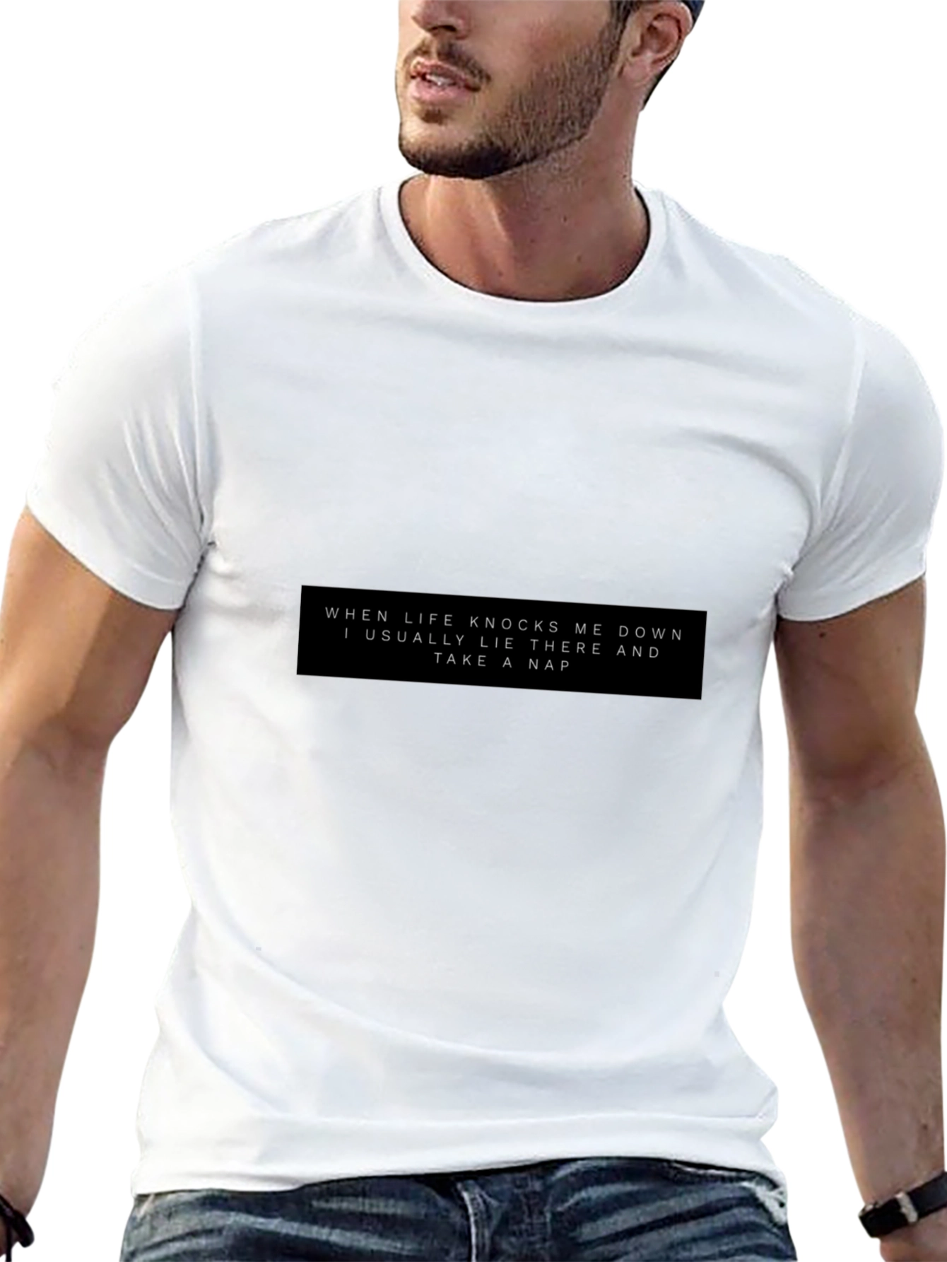 Life Knocks Me Down Nap T-Shirt