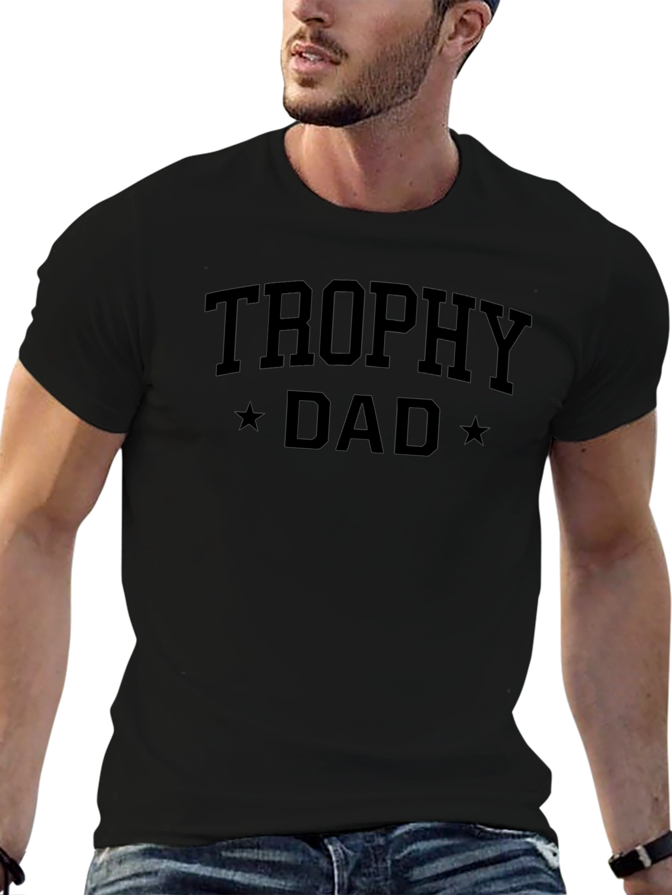 Trophy Dad Graphic T-Shirt - Mens Crew Neck Tee