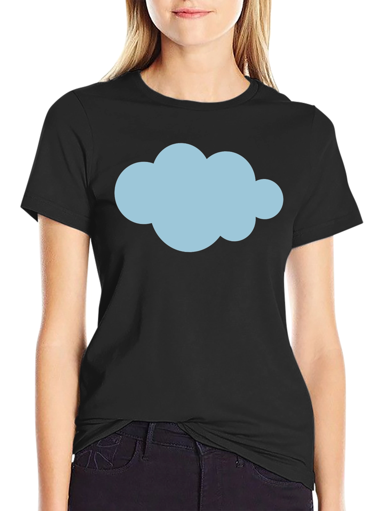 Cloud Graphic Black T-Shirt