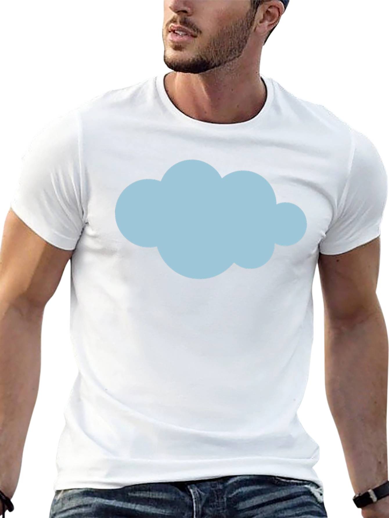 Cloud Graphic Black T-Shirt