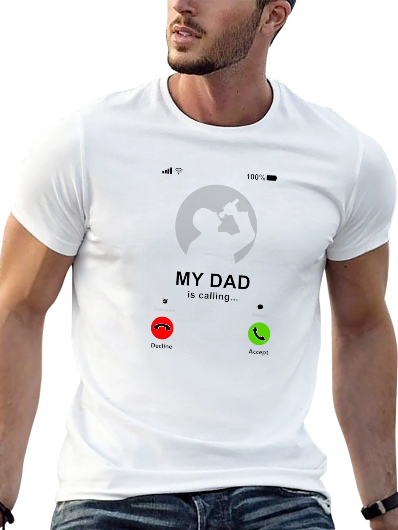 My Dad Is Calling Graphic Tee