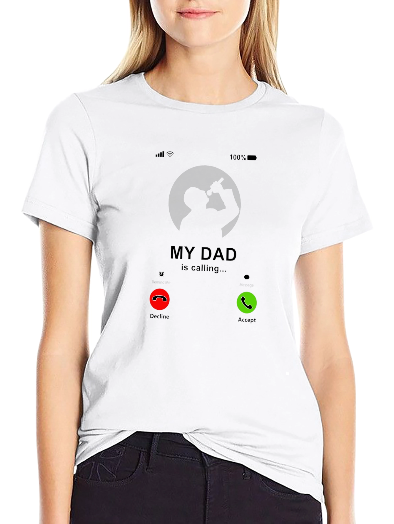 My Dad Is Calling Graphic Tee