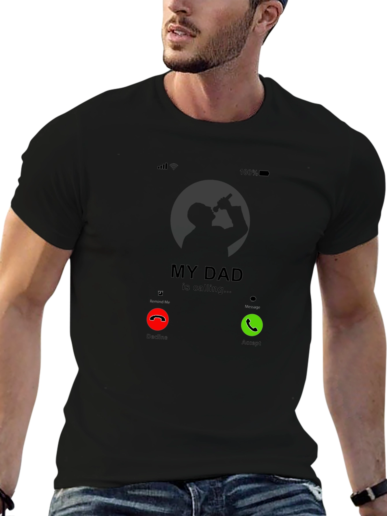 My Dad Is Calling Graphic Tee