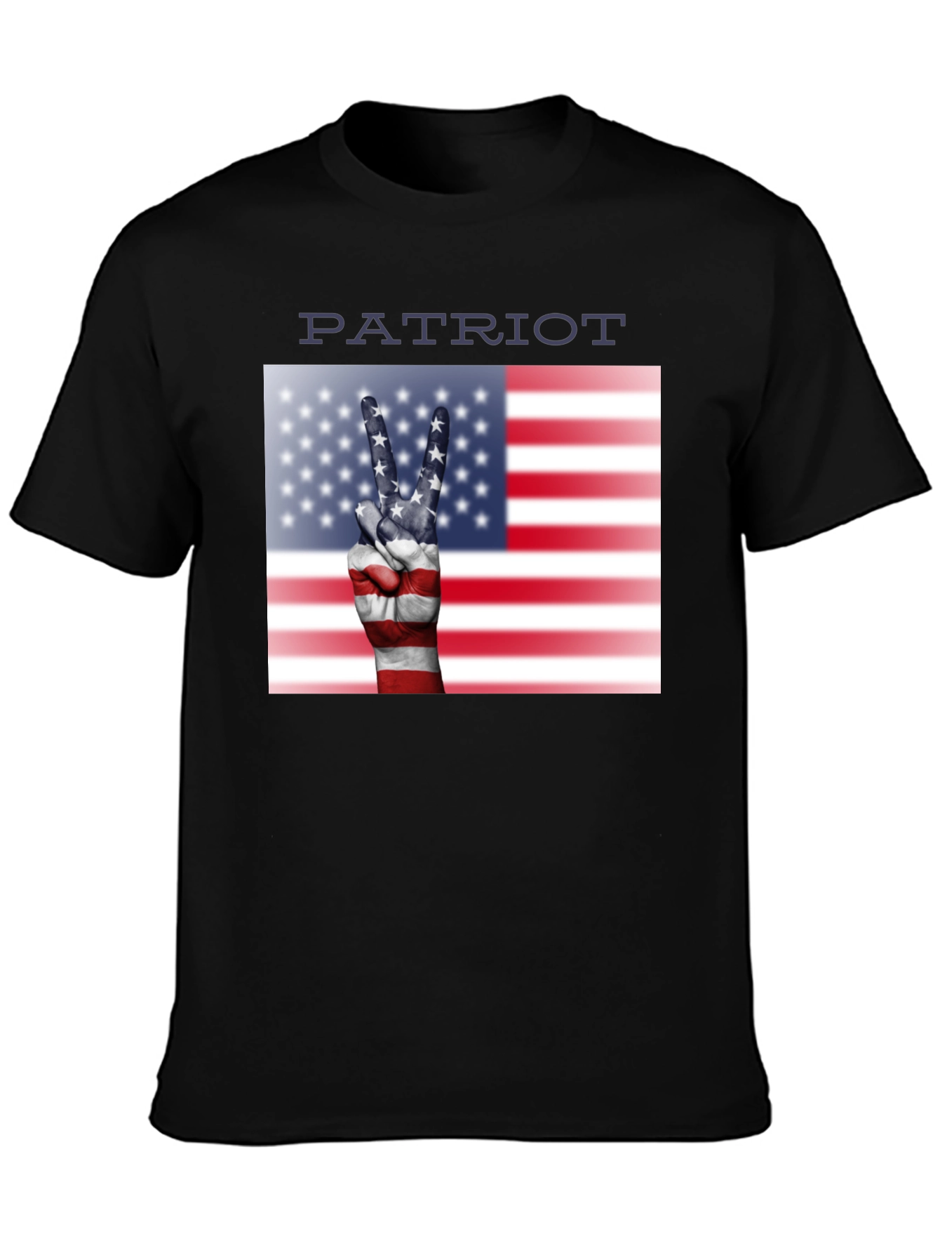 Patriot T-Shirt - Peace USA Flag Hand
