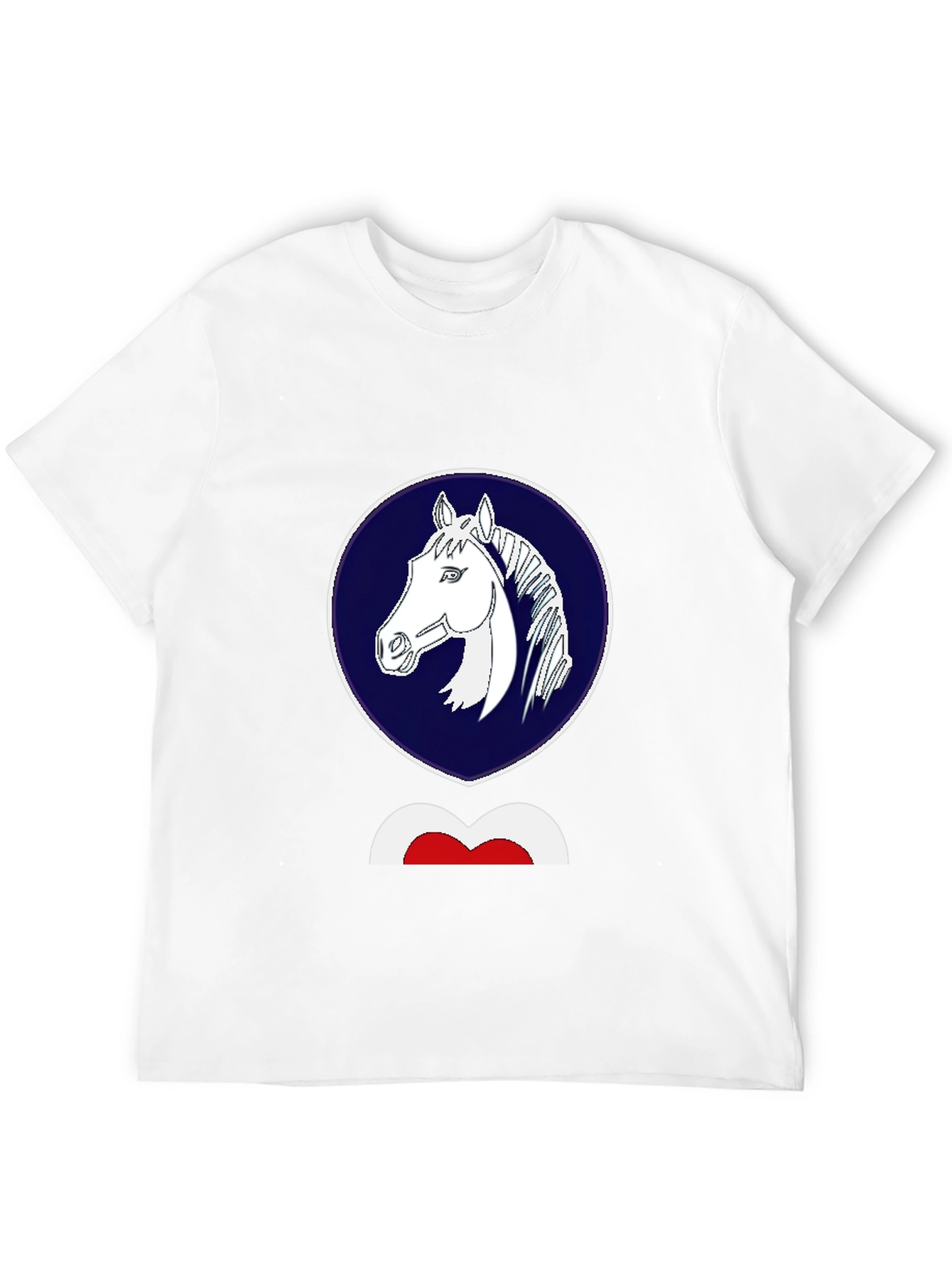 Horse Emblem Black T-Shirt