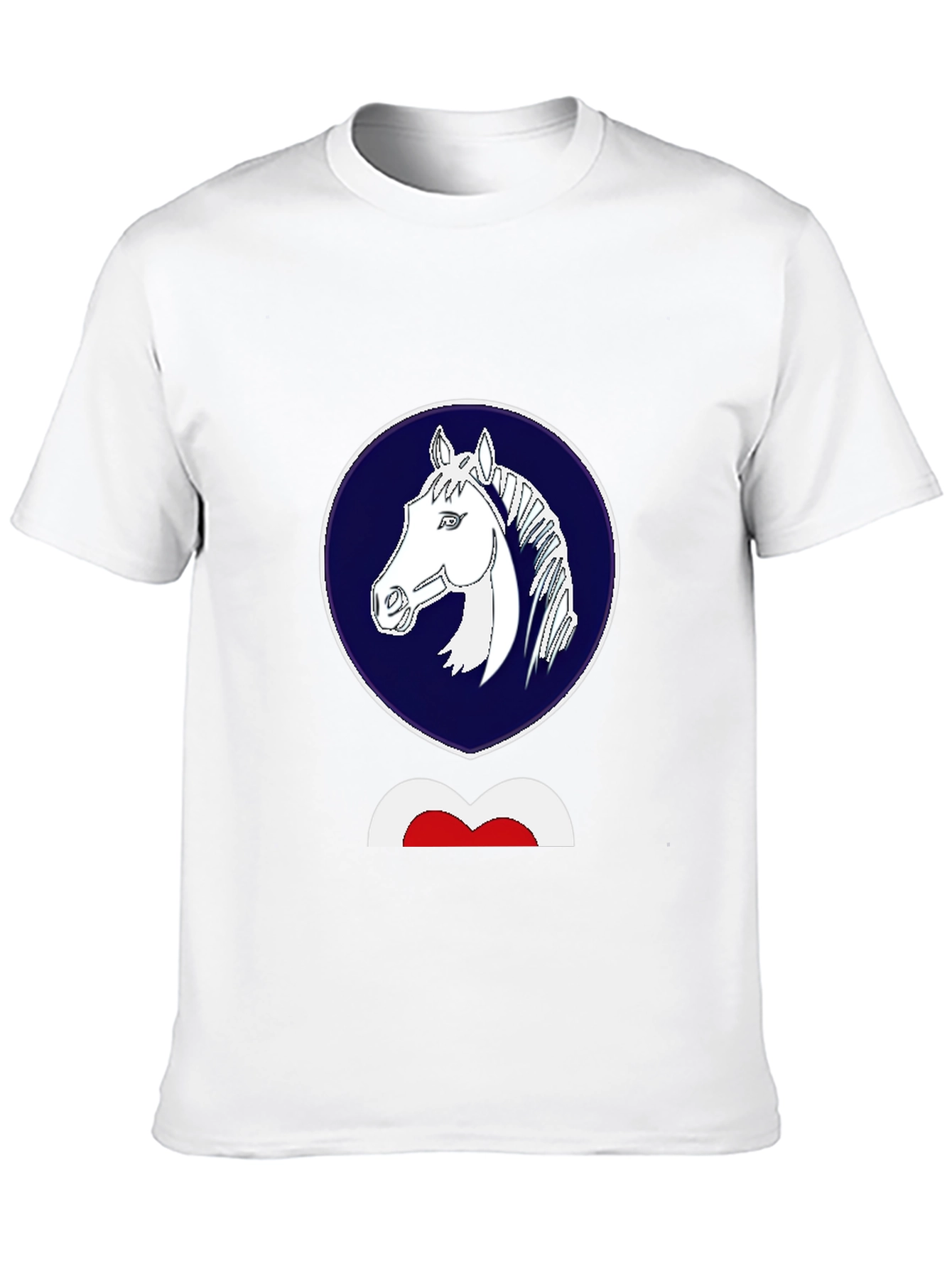 Horse Emblem Black T-Shirt