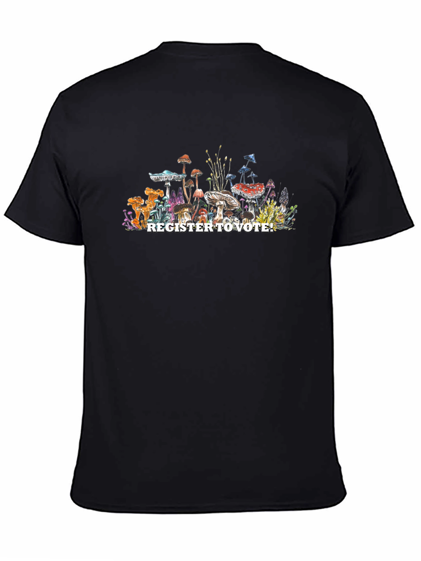 Register to Vote Mushroom Graphic T-Shirt