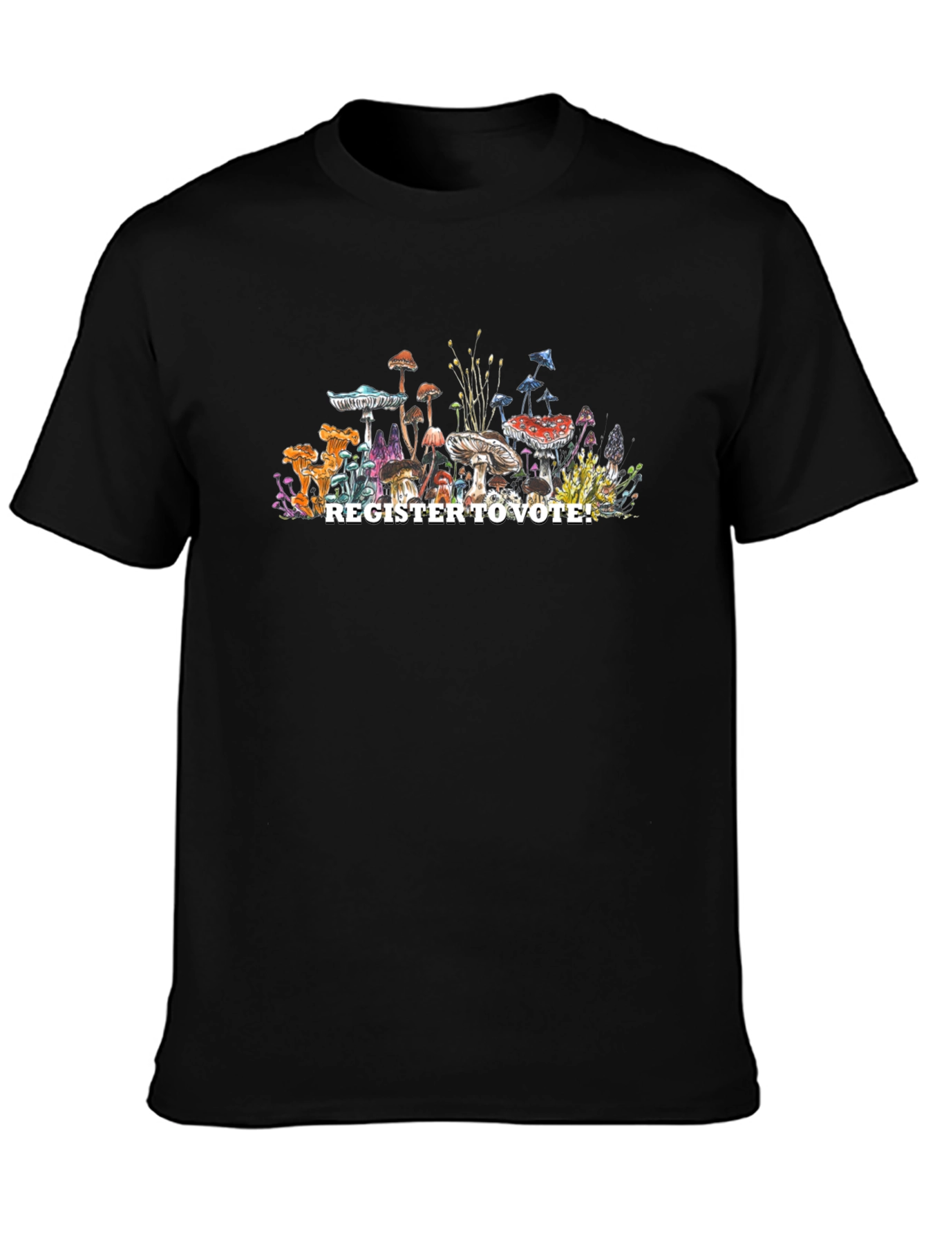 Register to Vote Mushroom Graphic T-Shirt