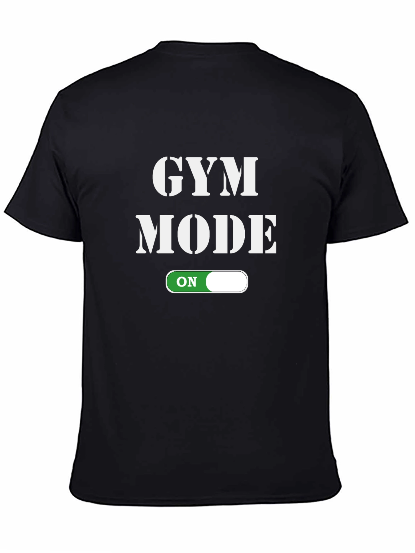 Gym Mode On Black Graphic T-Shirt