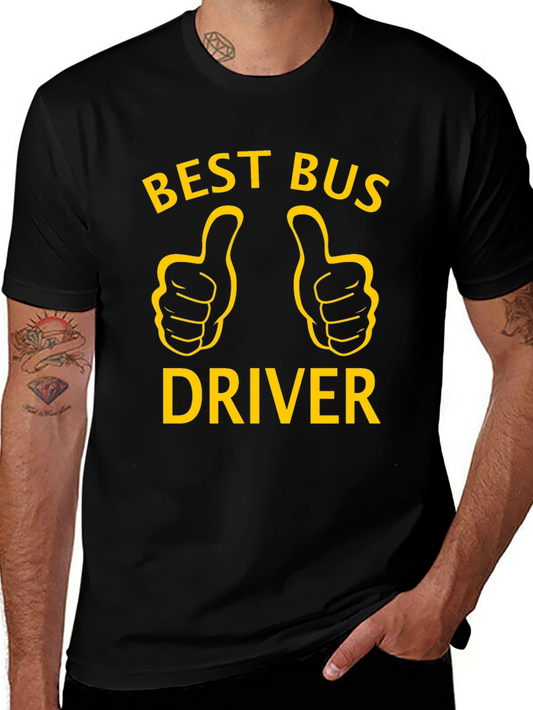 Best Bus Driver T-Shirt - Thumbs Up Graphic Tee