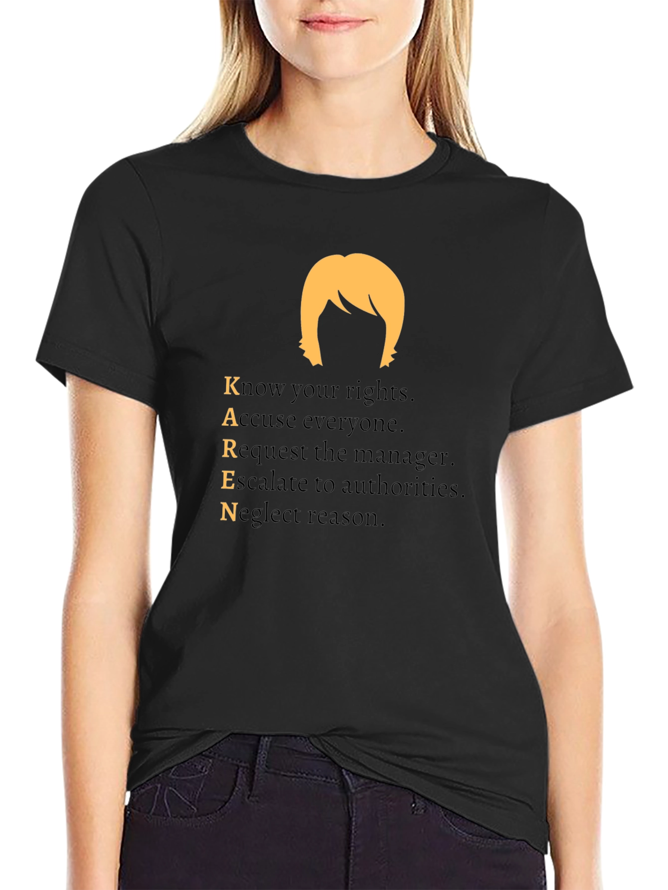 Funny Karen T-Shirt - Know Your Rights!