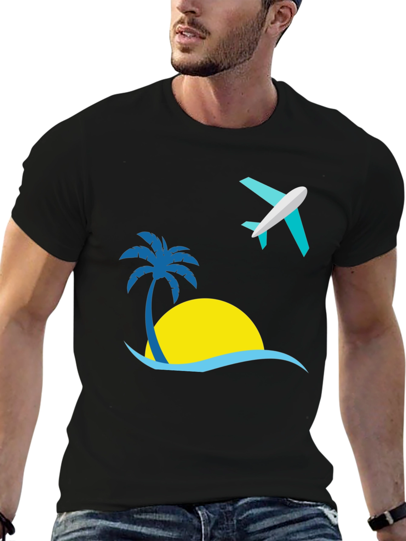 Tropical Getaway Graphic Tee - Island Vacation T-Shirt