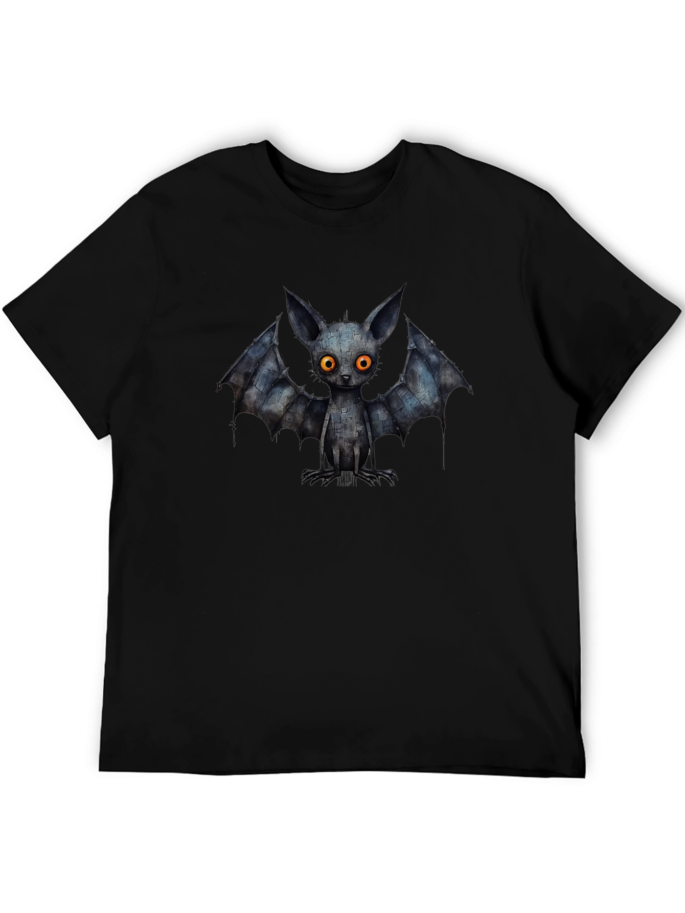 Creepy Cute Bat Graphic Tee - Black