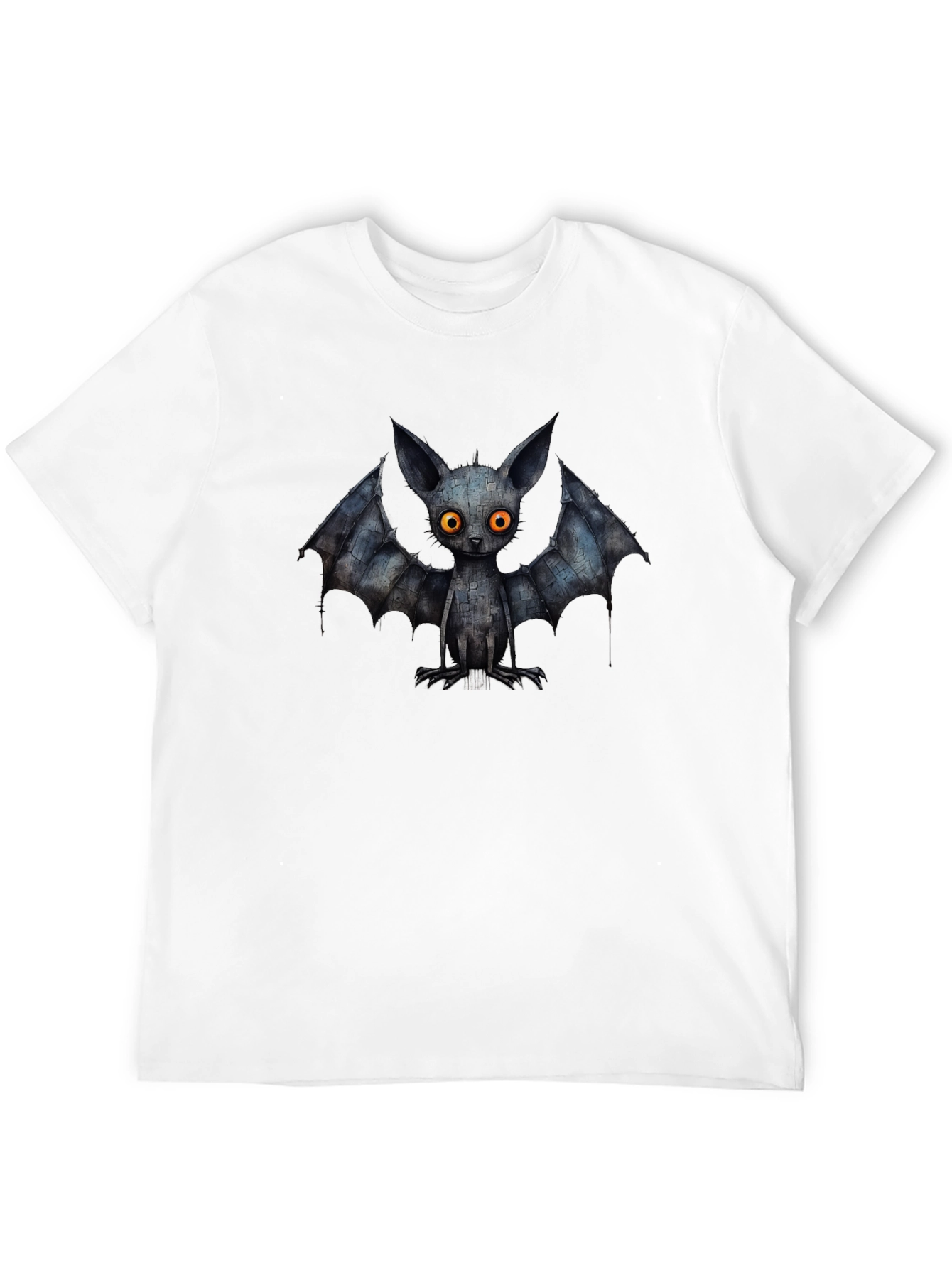 Creepy Cute Bat Graphic Tee - Black