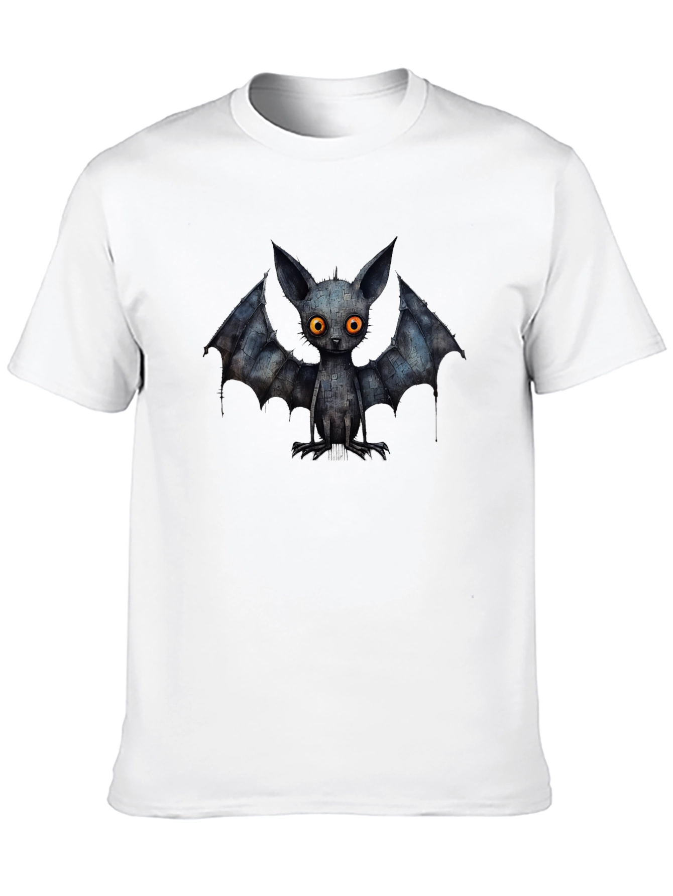 Creepy Cute Bat Graphic Tee - Black