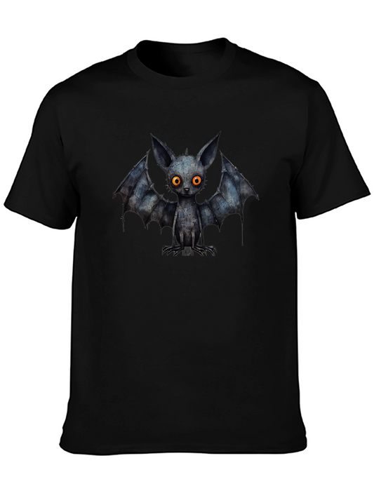 Creepy Cute Bat Graphic Tee - Black