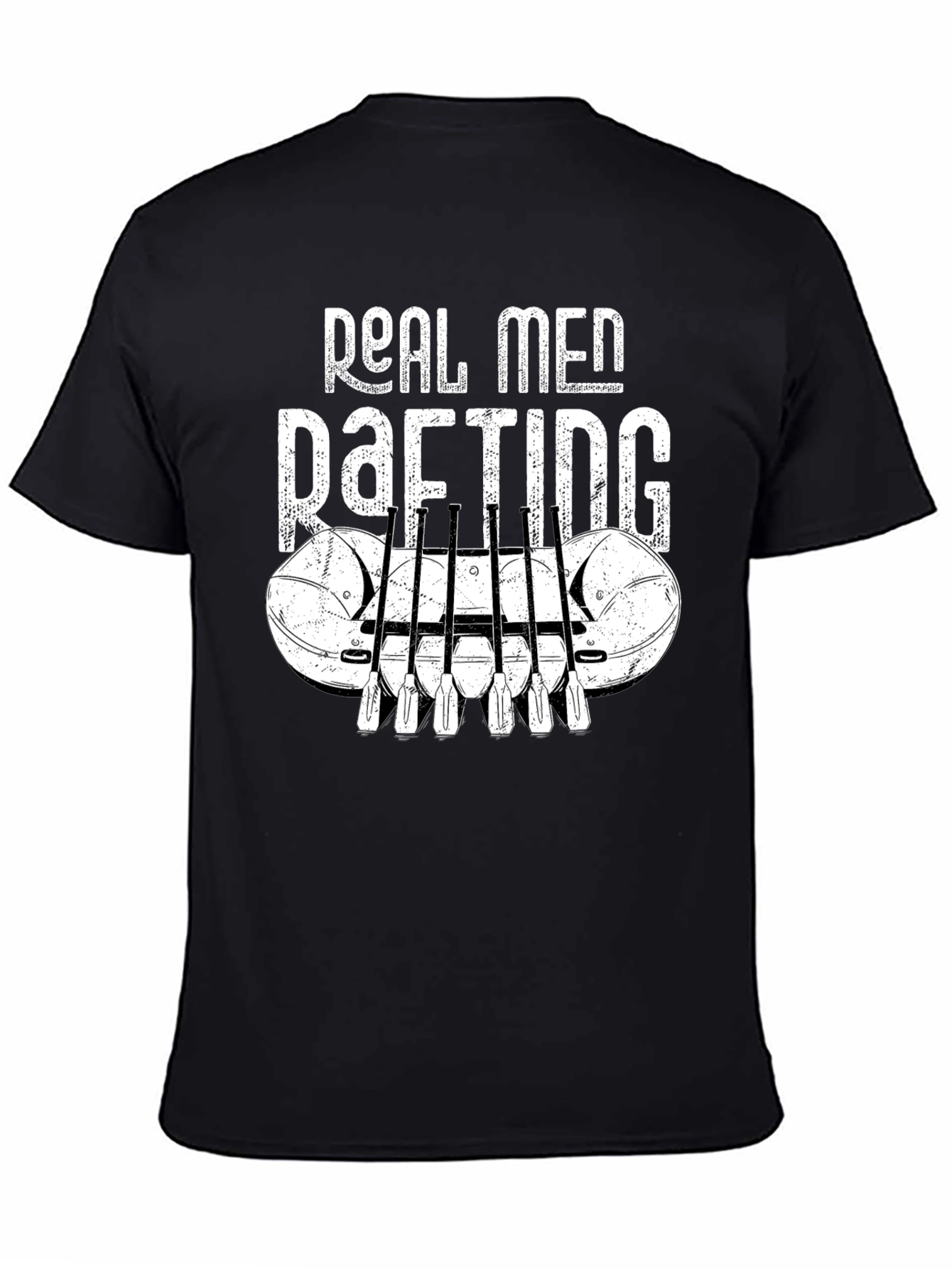 Real Men Rafting Graphic T-Shirt