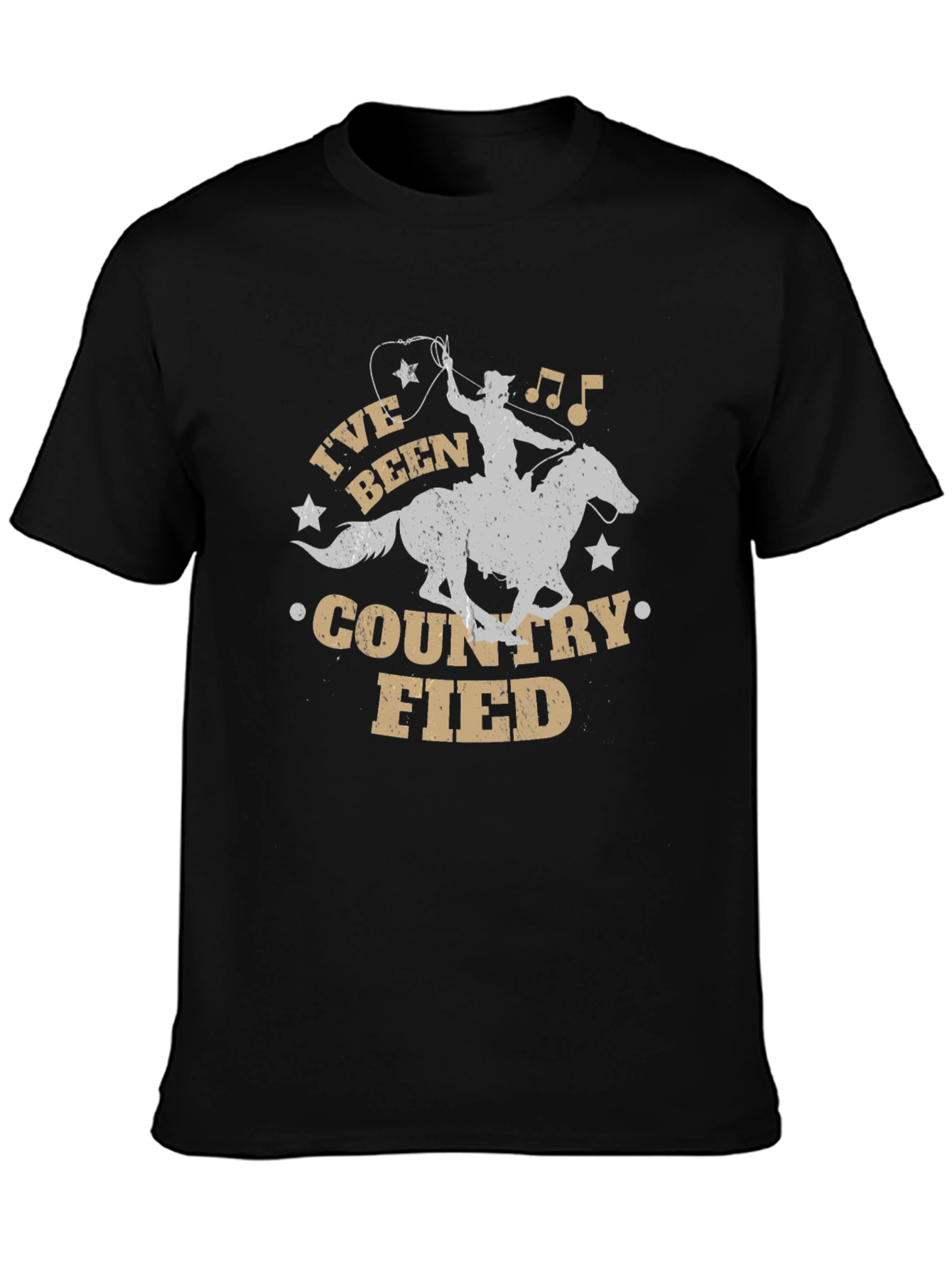 Countryfied T-Shirt - Cowboy on Horse Design