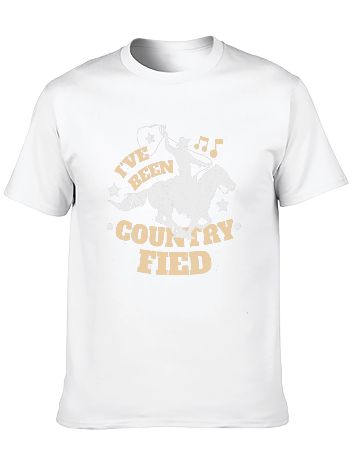 Countryfied T-Shirt - Cowboy on Horse Design