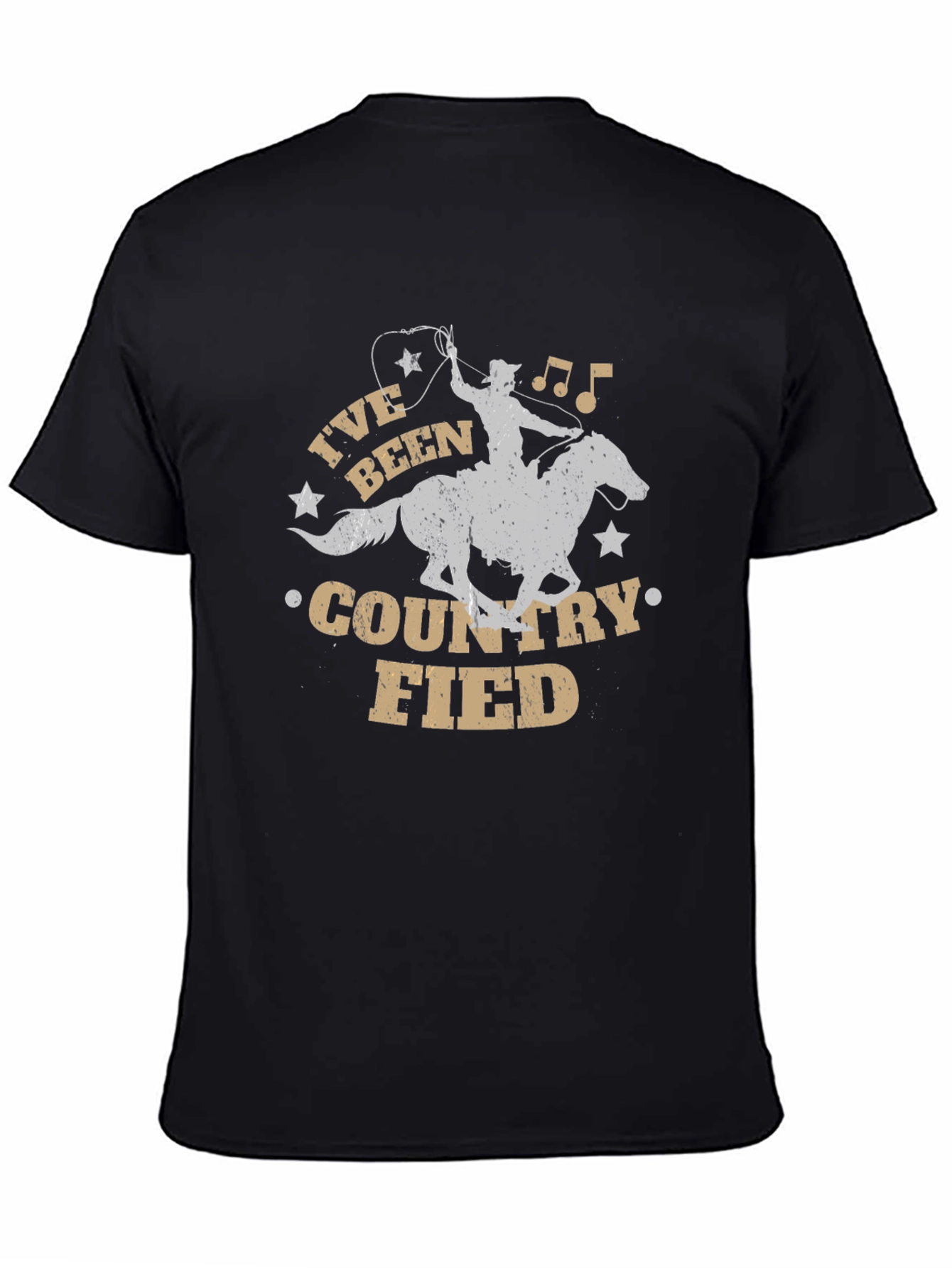 Countryfied T-Shirt - Cowboy on Horse Design