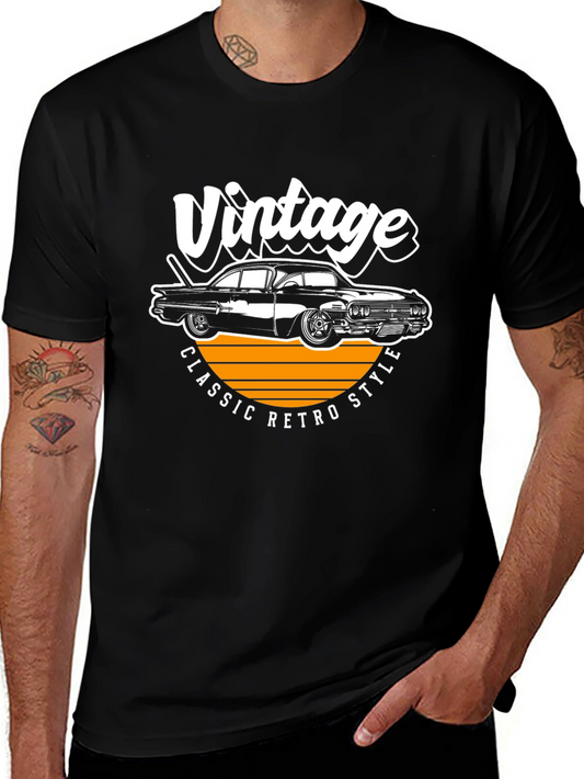 Vintage Retro Car Graphic T-Shirt