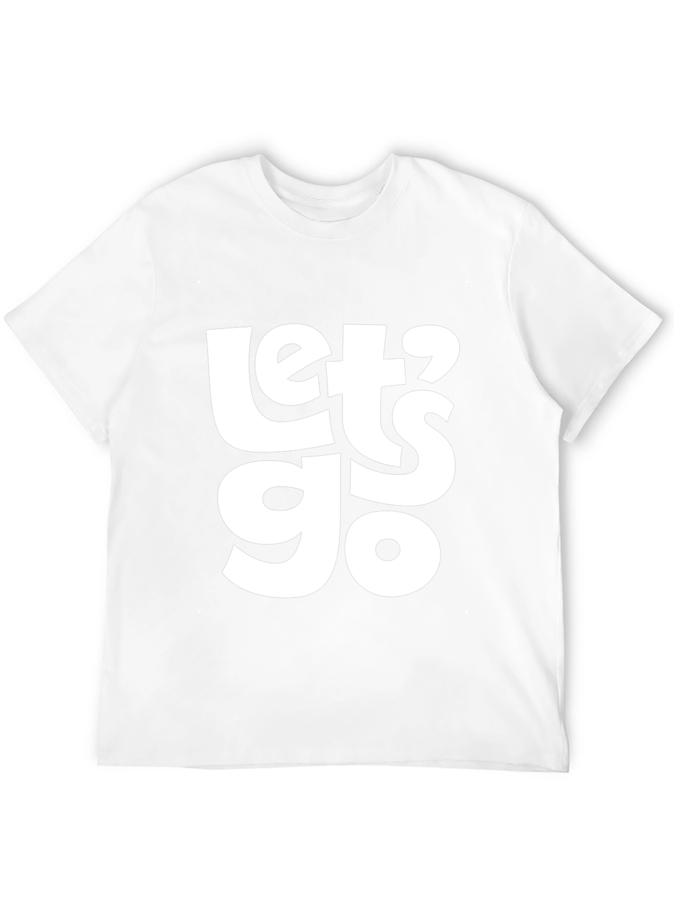 Lets Go Graphic T-Shirt - Casual Black Tee