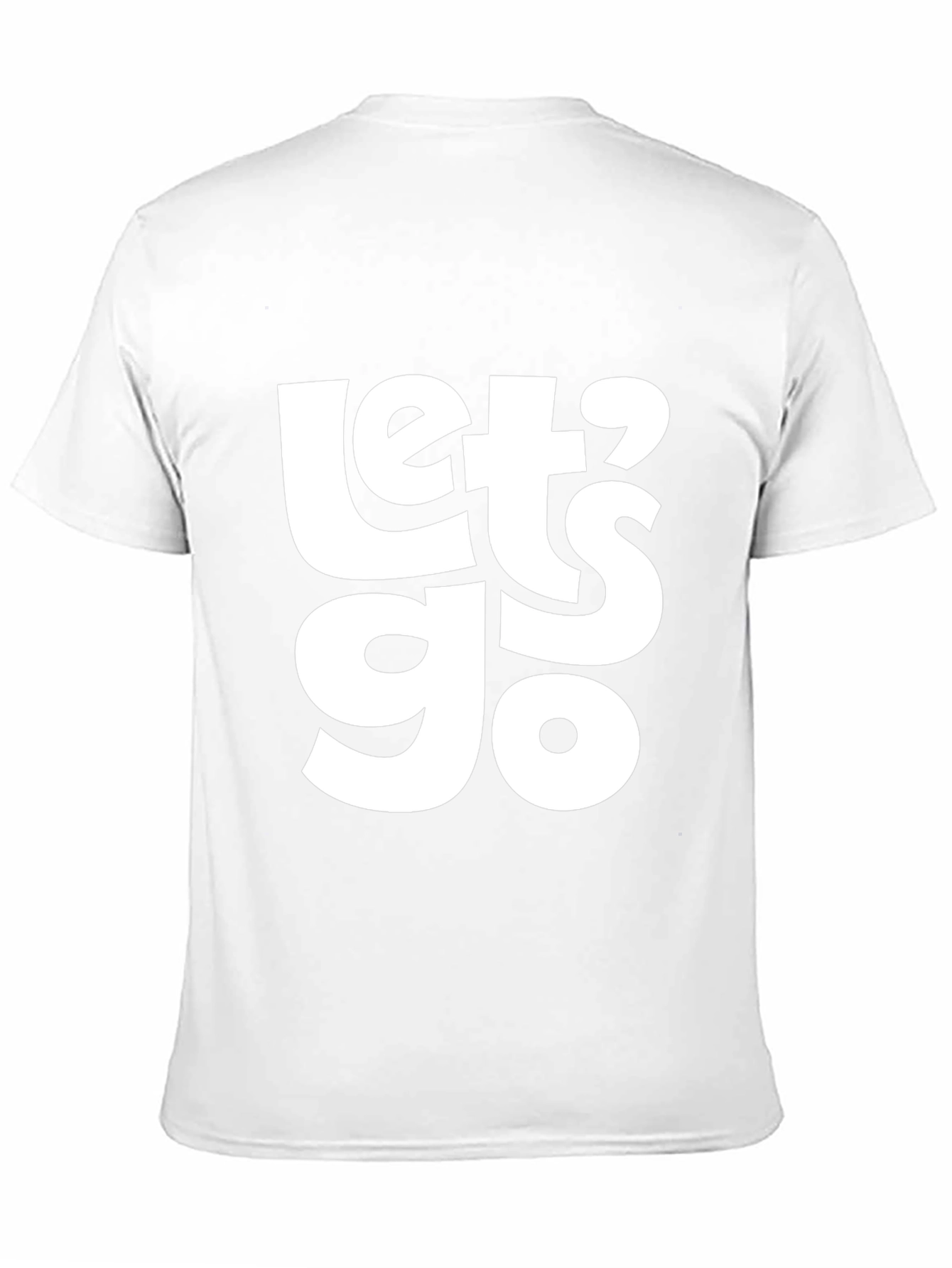 Lets Go Graphic T-Shirt - Casual Black Tee