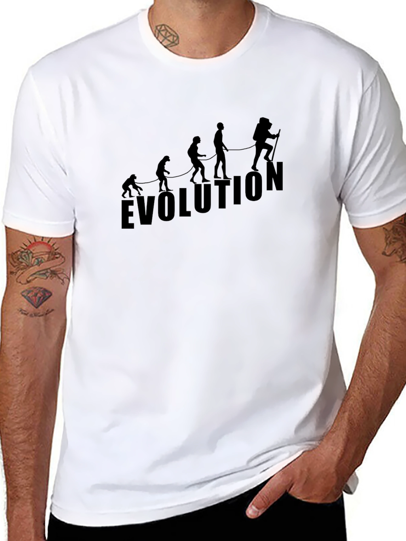 Evolution T-Shirt - Black Graphic Tee