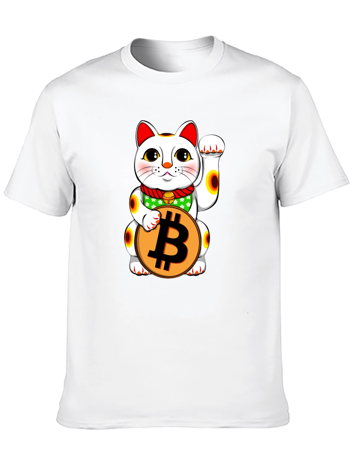 Lucky Bitcoin Cat T-Shirt - Crypto Tee