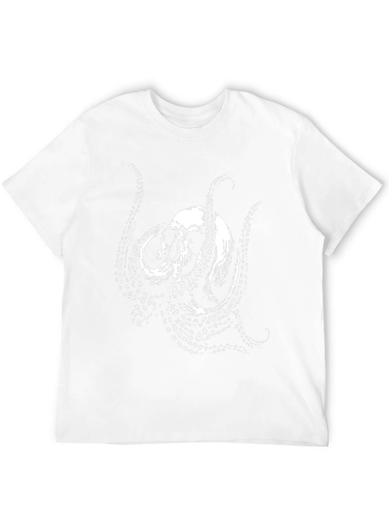Skull Octopus Graphic Tee - Mens Black T-Shirt