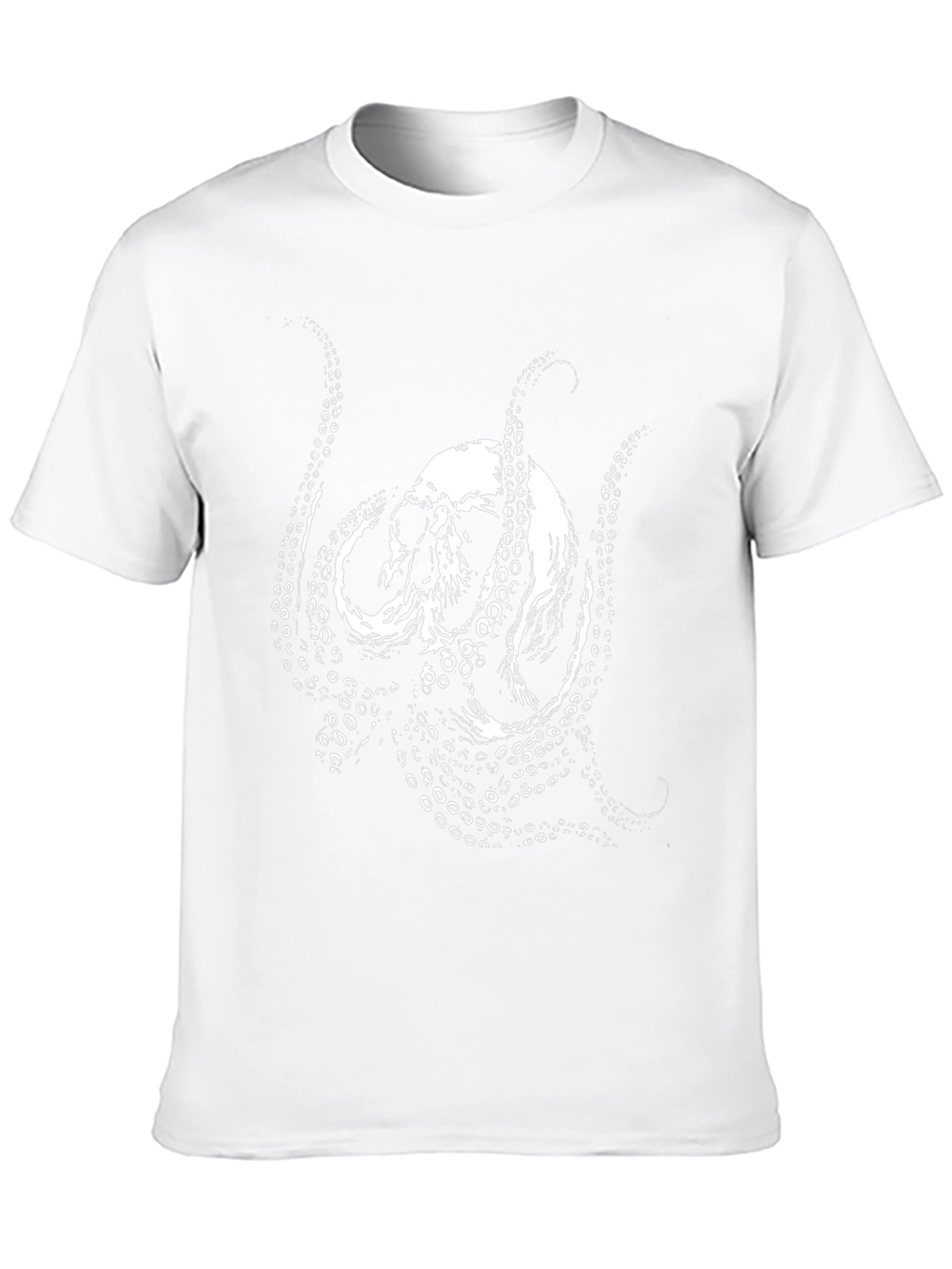 Skull Octopus Graphic Tee - Mens Black T-Shirt