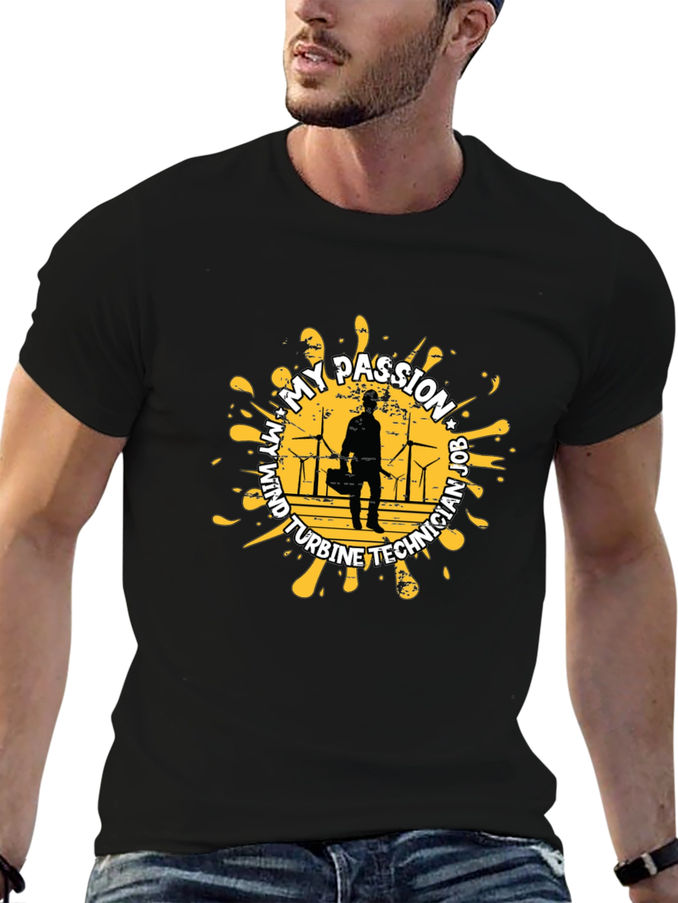 Wind Turbine Technician Job T-Shirt