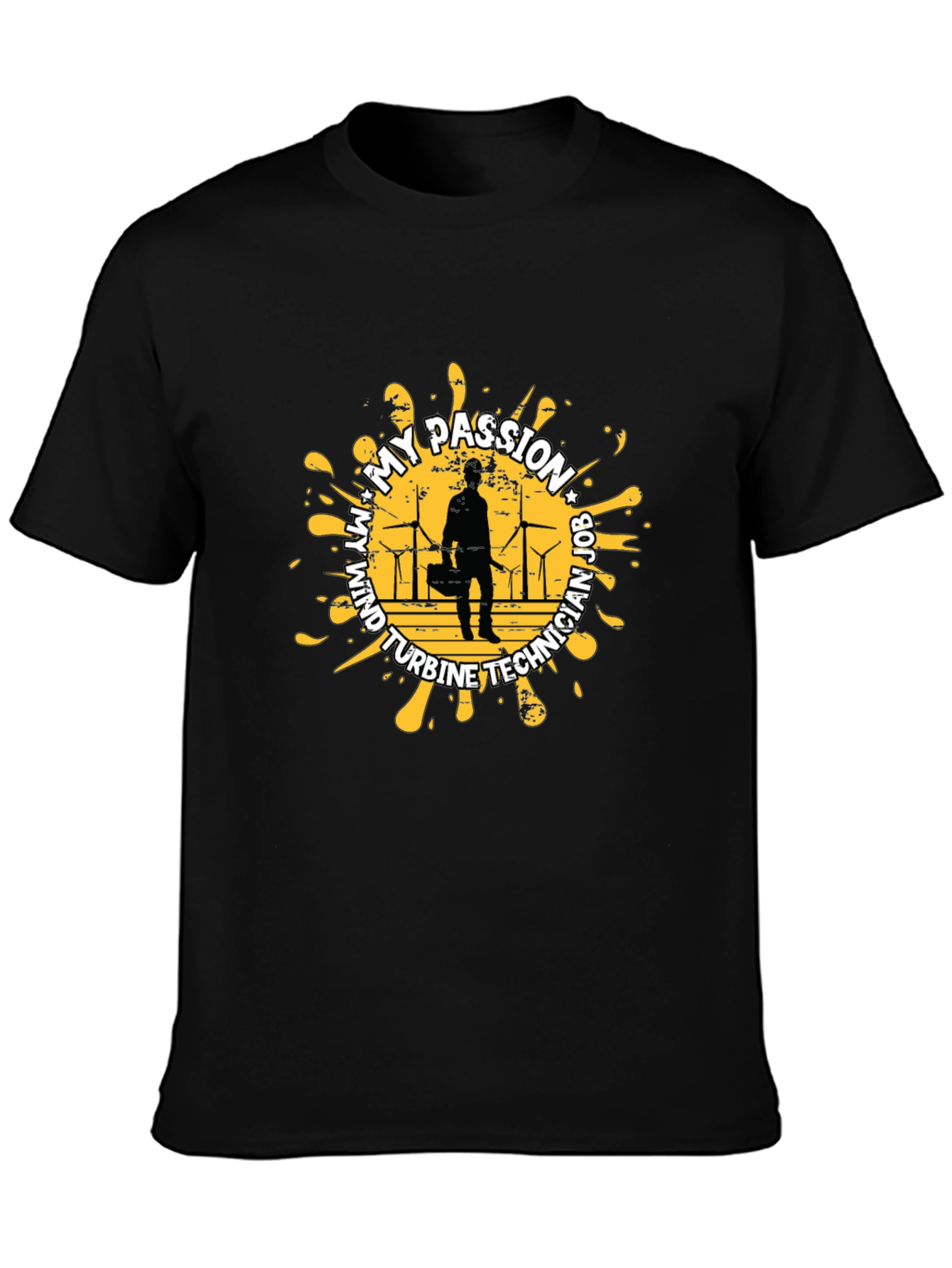 Wind Turbine Technician Job T-Shirt