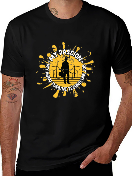 Wind Turbine Technician Job T-Shirt