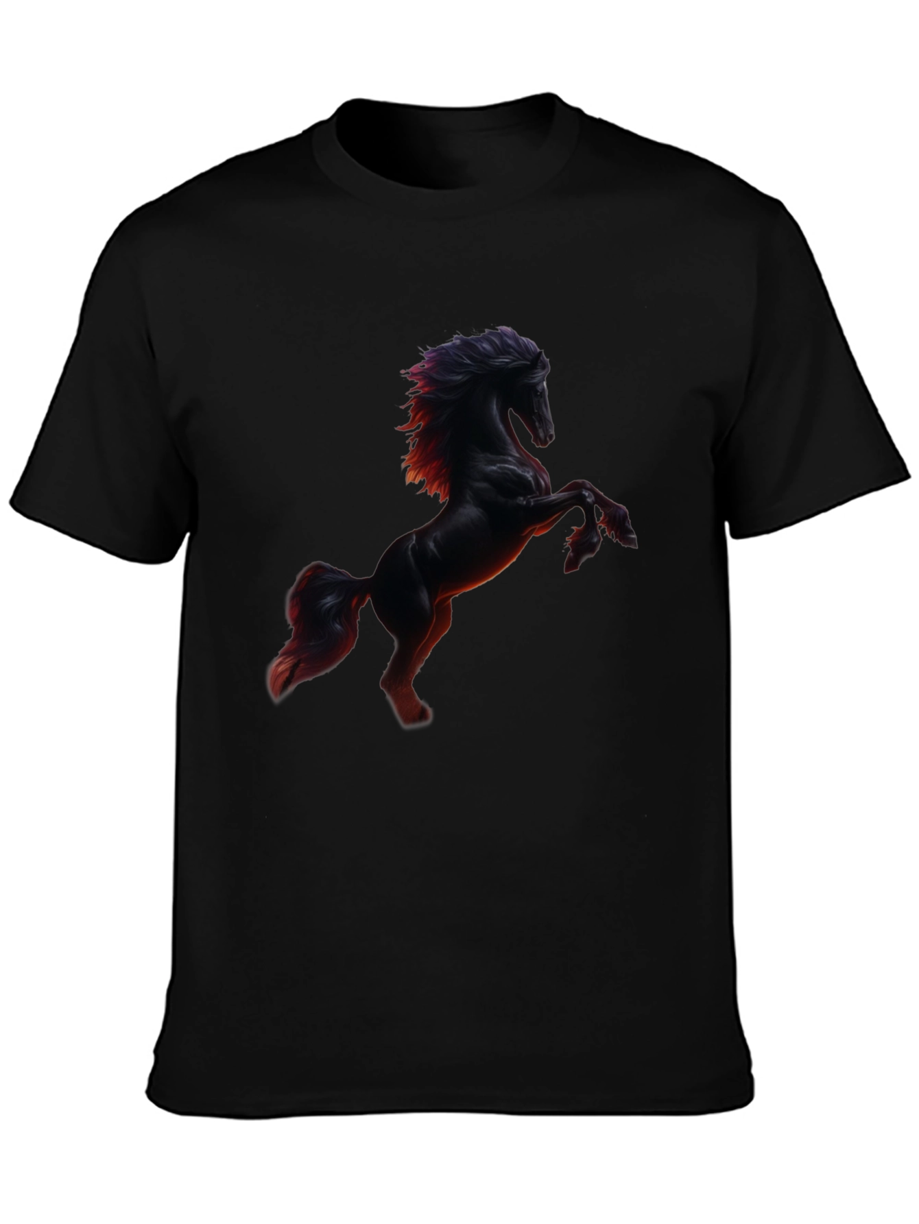 Horse Graphic Black T-Shirt
