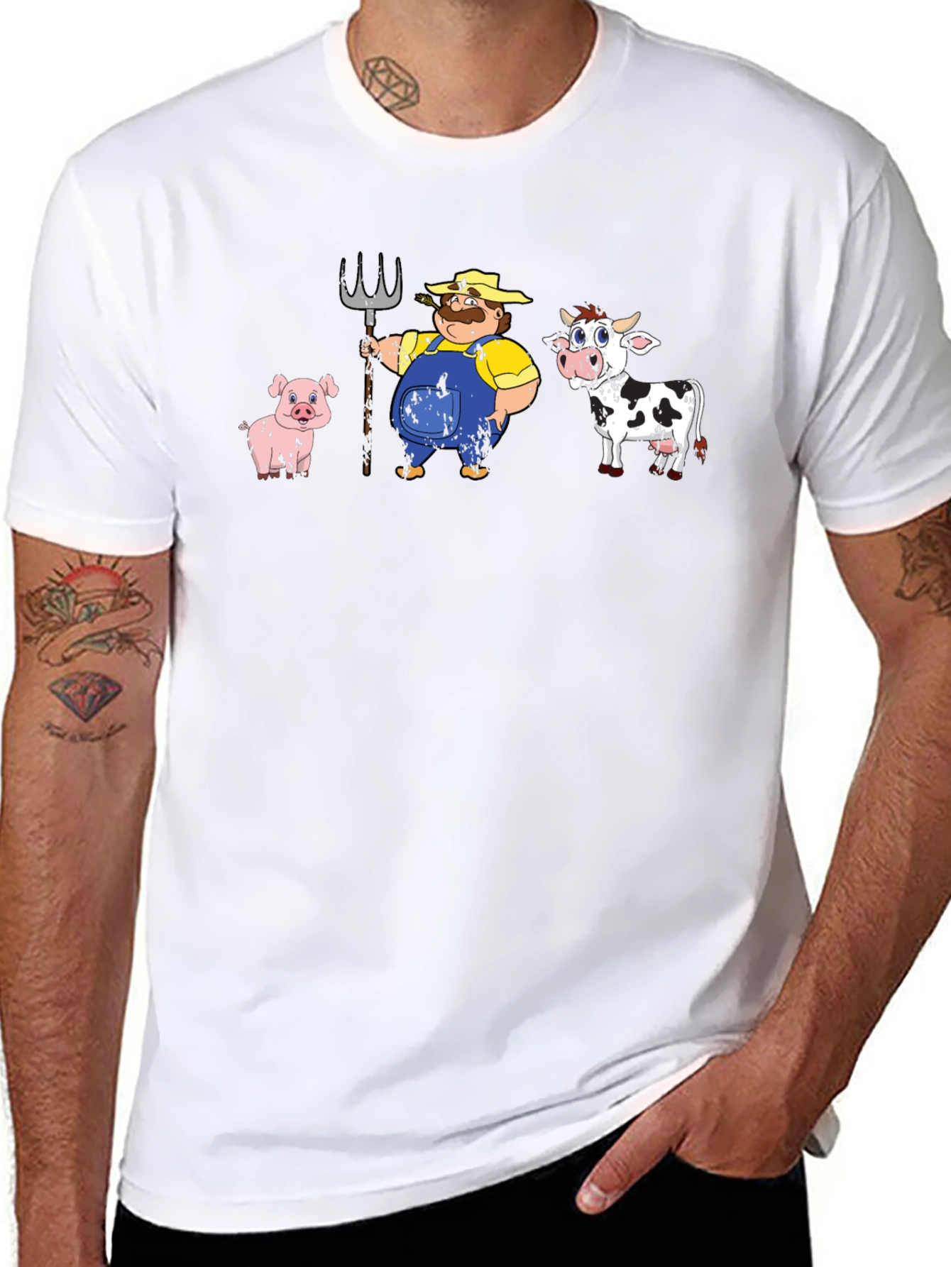 Cartoon Farm Animals T-Shirt