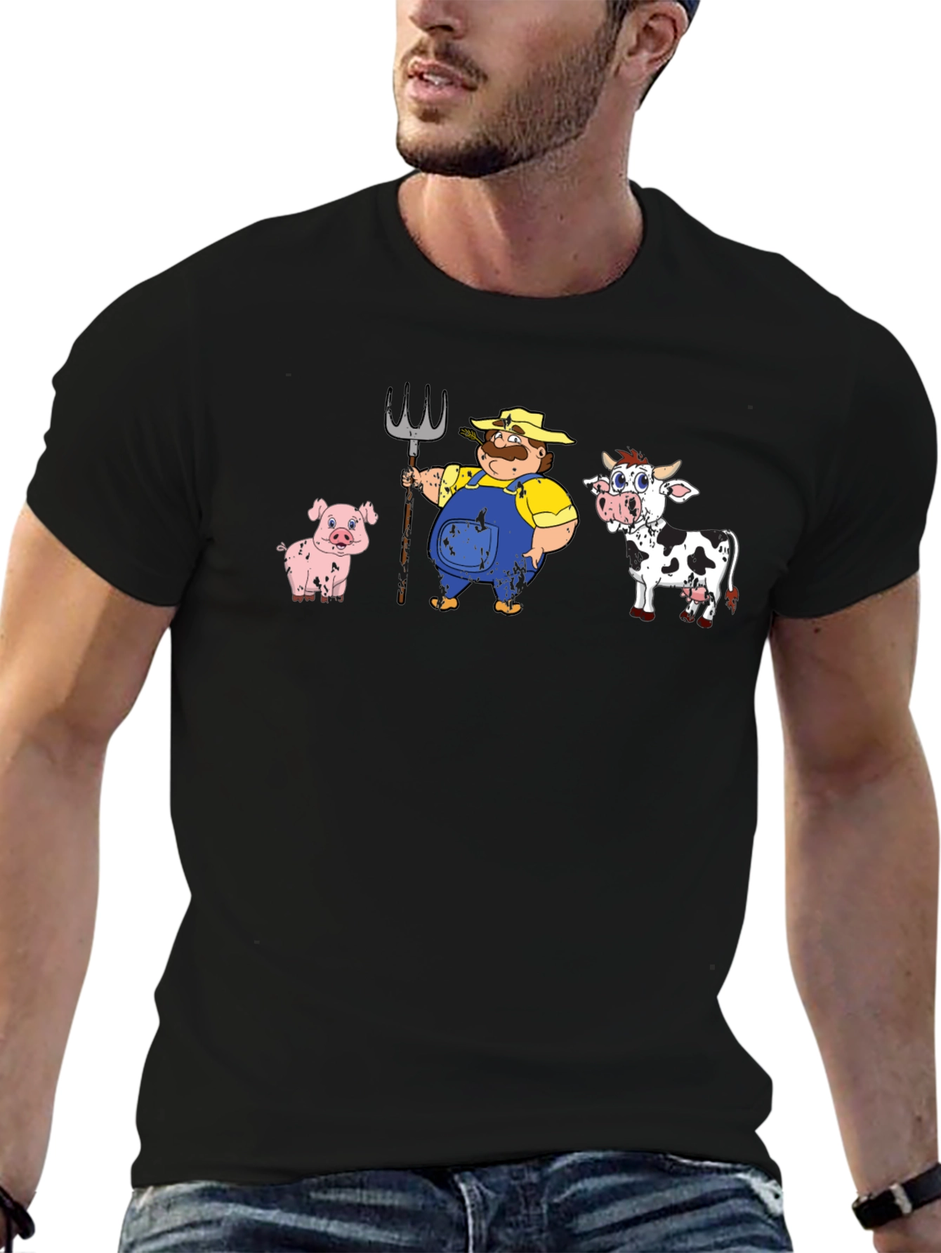 Cartoon Farm Animals T-Shirt